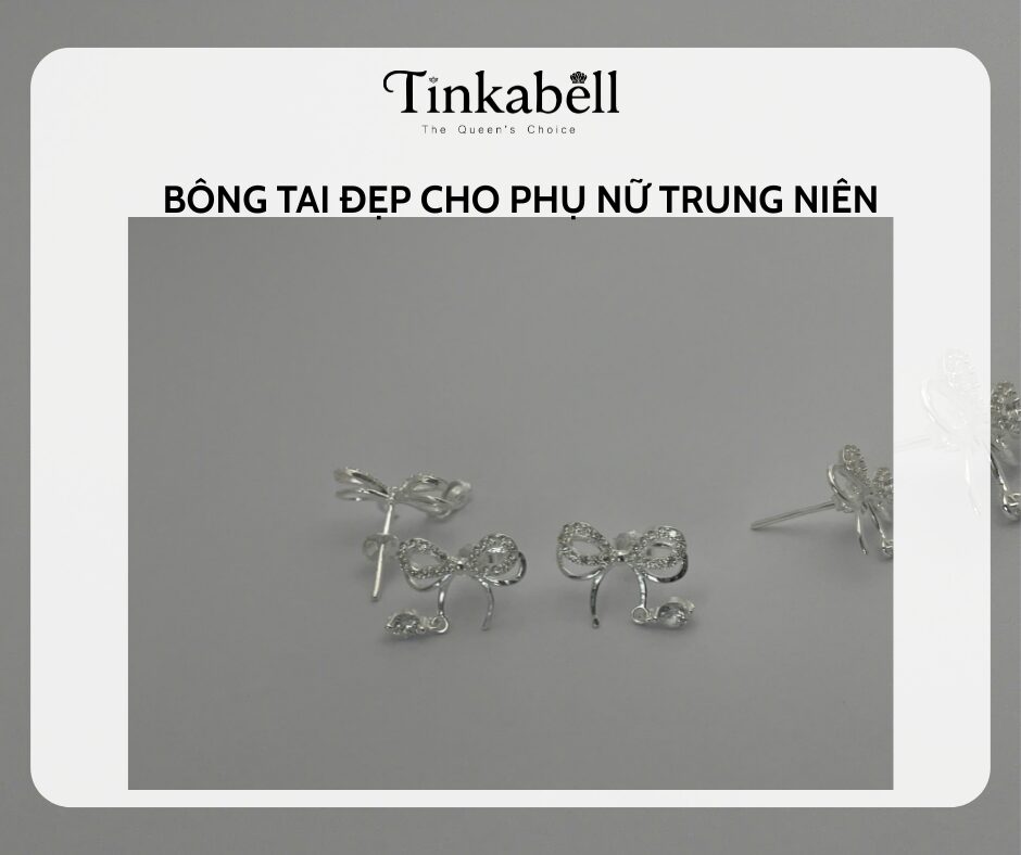 bông tai đẹp cho phụ nữ trung niên